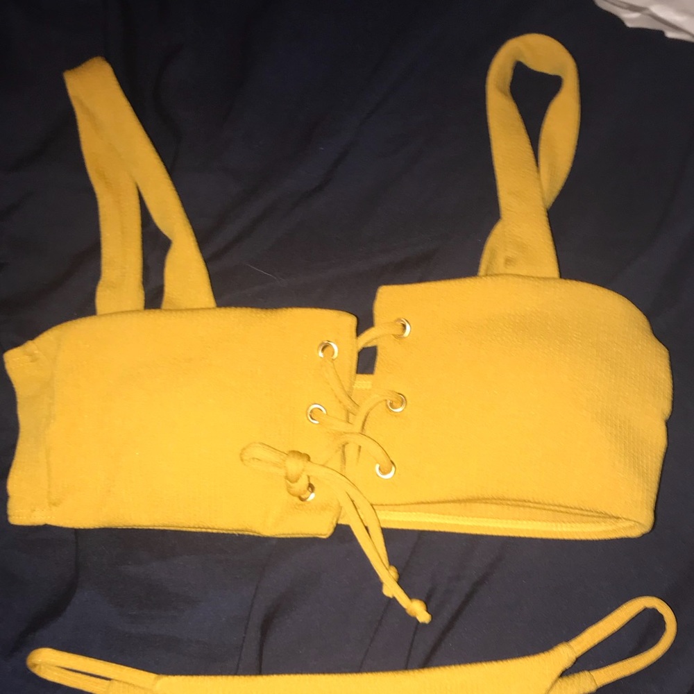Yellow bikini